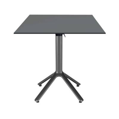 Table rabattable 70x70cm gris anthracite - terrasse - RestooTab