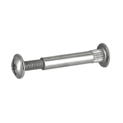 Ferrure de liaison caisson Ø5 mm acier nickelé 27/37 mm - Gedimat - NORAIL