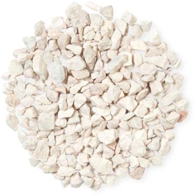Gravier marbré 8/16 mm blanc - sac de 25 kg - Gedimat - CHAMORIN