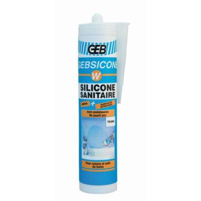 Mastic GEBSICONE W - Cartouche de 310 ml Translucide - 893251