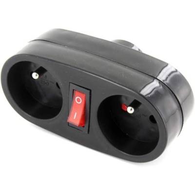Multiprise Biplite 2 x 16 A avec Interrupteur - Anthracite