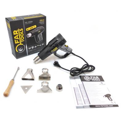 Décapeur thermique - Pistolet à air chaud - 2000 W - 2 vitesses de chauffe - FAR TOOLS - 115354 - FARTOOLS