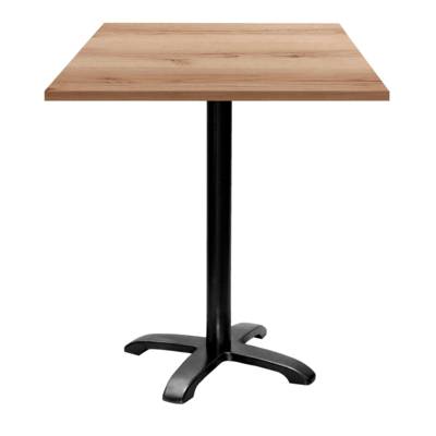 Mange-debout pied noir 70x70cm chene delano - intérieur - RestooTab