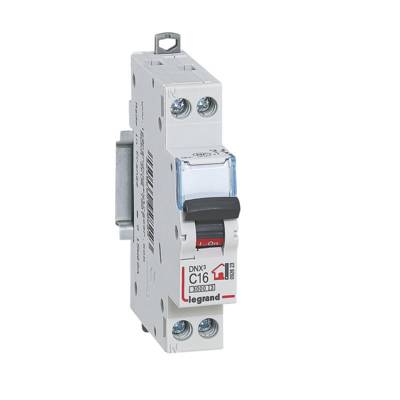 Disjoncteur phase+neutre bornes à vis 1 module 16A - Gedimat - LEGRAND