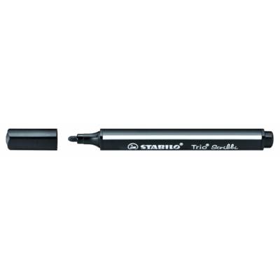 Feutre coloriage Trio Scribbi Triangulaire Pte Large noir - STABILO