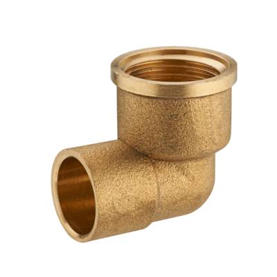 Coude laiton fer/cuivre 90GCU - femelle ø15 x 21 mm - Gedimat - NOYON ET THIEBAULT