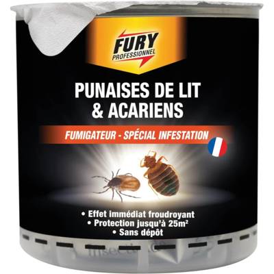Cartouche Fumigateur Spécial Punaises de lit et Acariens 25m2