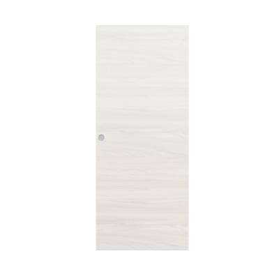 Porte coulissante pleine BERING décor chêne blanc - 204 x 73 cm - Gedimat - SOGAL