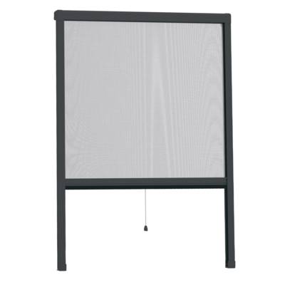 Moustiquaire enroulable aluminium coloris Gris - 125 x 170 cm - Gedimat - EASY LIFE