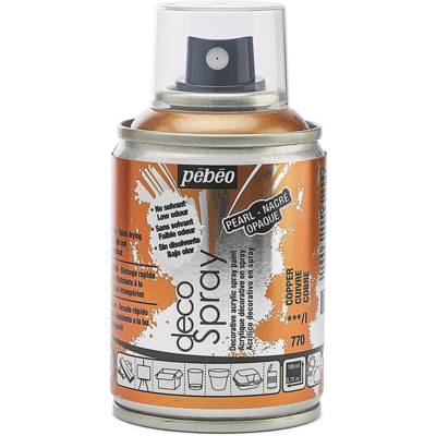 Aérosol 100 ml Peinture opaque permanente faible odeur CUIVRE - PÉBÉO