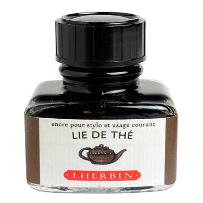 Encre traditionnelle à stylo en flacon "D" 30ml Lie de thé - HERBIN