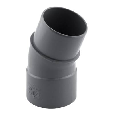 Coude PVC 20° mâle/femelle pour tube d'évacuation - D100 - Gedimat - FITT