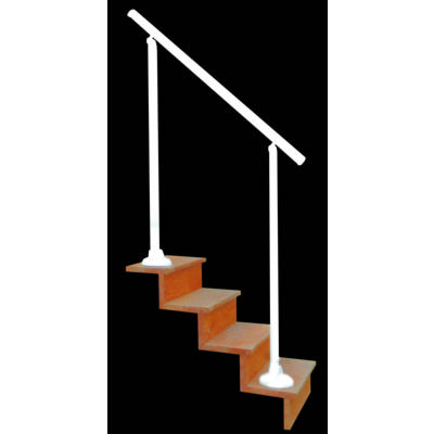 Rampe d'accès MERIGNAC alu blanc 9010 - 1,50m - Gedimat - BRUN ET DOUTTE