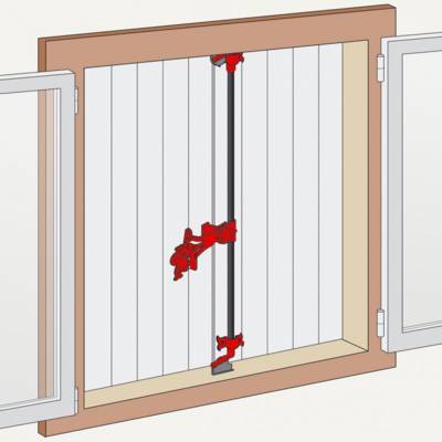Accessoires pour espagnolette ronde rainurée avec support standard - Gedimat - AFBAT