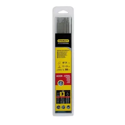 Électrode acier Ø 1.6mm x 300 mm - lot de 17 pièces - Gedimat - STANLEY