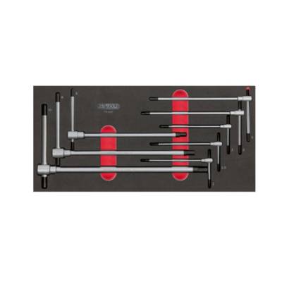 Module de clés mâles 6 pans à poignée en T KS TOOLS - 8 pièces - 713.5017 - Maxoutil