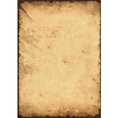 Etui de 50 Feuilles Papier Design 21 x 29,7 cm 90g Vieux parchemin "History" - SIGEL