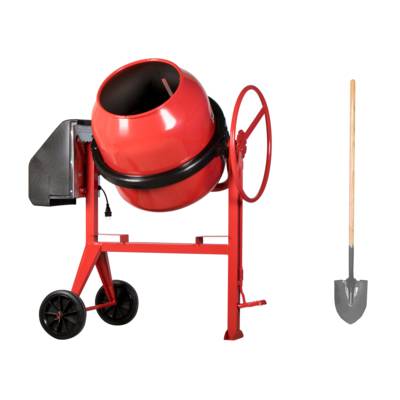 Lot bétonnière PRO 170 950W + pelle ronde à manche long - Gedimat - SIRL