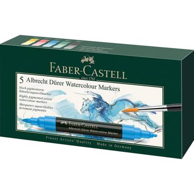 Étui de 5 marqueurs aquarelle ALBRECHT DÜRER - FABER-CASTELL