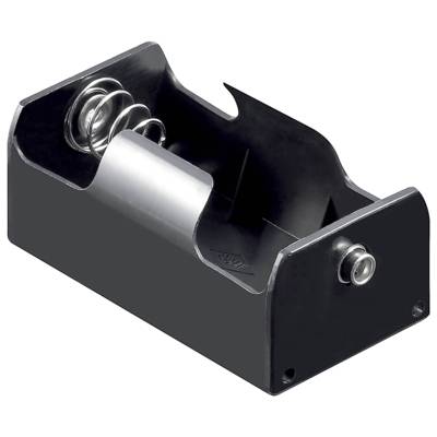 Support batterie pour 1 Piles D Mono Push Button