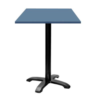 Mange-debout pied noir 60x60cm bleu note - intérieur - RestooTab