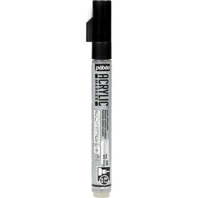 Marqueur acrylique Pointe ronde 0,7mm Gris - PÉBÉO