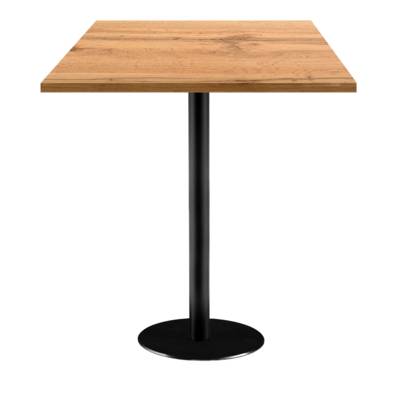 Mange-debout pied noir 70x70cm chene armor - intérieur - RestooTab