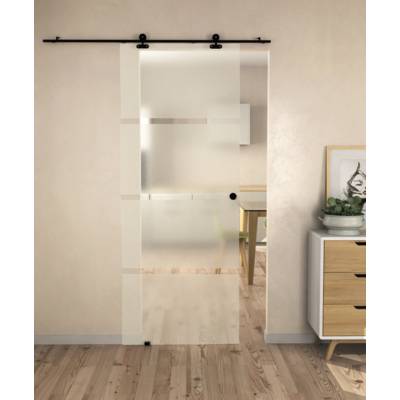 Porte coulissante en verre HORIZON - larg.73cm - Gedimat - AURYS / GIMM
