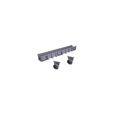 Caniveau hydraulique modulaire polypropylène NICOLL CAN177 gamme connecto haut avec feuillure et emboîture mâle - Gedimat