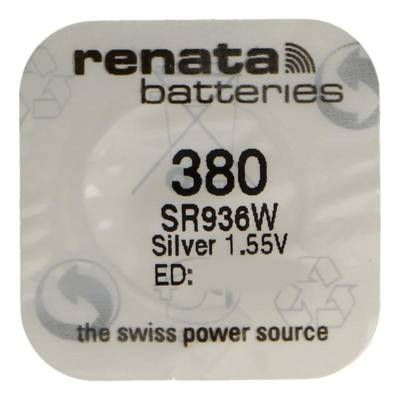 Pile bouton Silver Oxyde 380  / SR936W  0% mercure