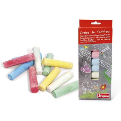 Etui de 10 grosses Craies de Trottoir