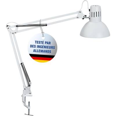 Lampe de bureau MAULstudy, avec pince, blanc