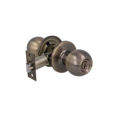 Serrure tubulaire à clé extérieur Modèle 613 Laiton Vieilli - Maxoutil