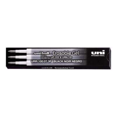 Set de 3 recharges ERASABLE Gel effaçable URR100/07 N Noir