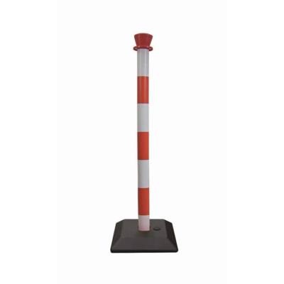 Poteau de balisage pvc VISO - socle lesté - bandes réfléchissantes - Ø50 x 950 mm - PPC1001RB - Maxoutil