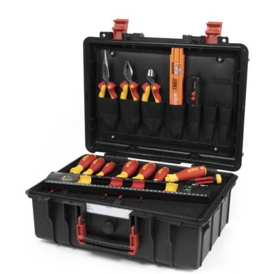 Caisse à outils Basic Set L electric 18 pièces - WIHA - 45530 - Maxoutil