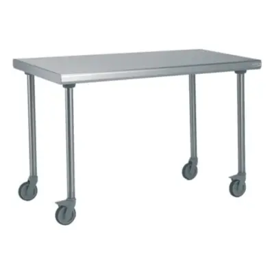 Table inox - Largeur M (L=810-1210mm) - Sur Roulettes - TBLLMP70Roul - Vesto
