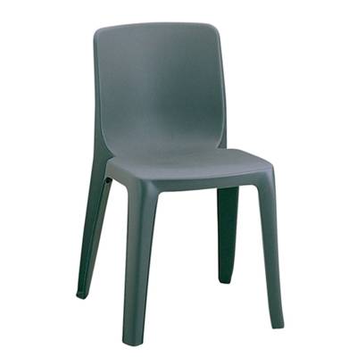 Chaise DENVER accrochable polypropylène - T6 - Gris - MOBIDECOR