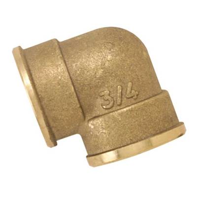 Coude laiton brut femelle femelle à visser réf.90 diam.12X17mm en vrac 1 pièce - Gedimat - BOUTTE
