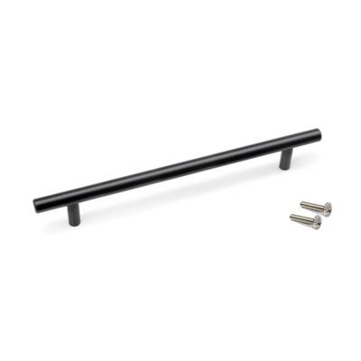 Poignée pour meubles Orlando L336mm entraxe 256mm Acier Peint en noir - EMUCA - 9290214