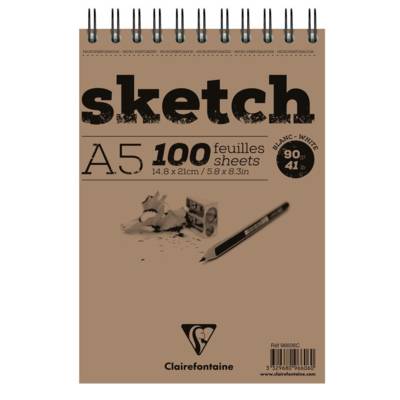 Bloc Sketch croquis RI 14,8X21 90g 100 feuilles blanc