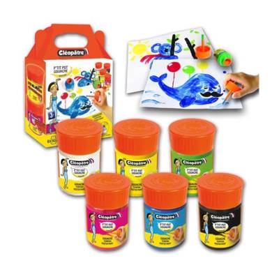 Lot de 6 pots de Peinture Gouache Néfertari 50ml - CLÉOPÂTRE