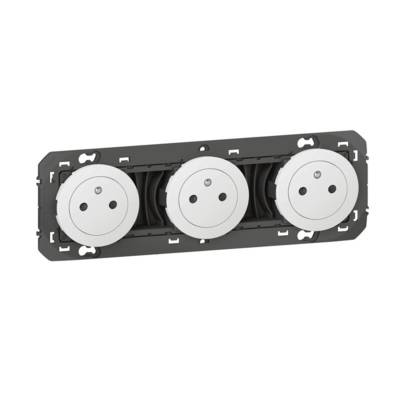Triple prise de courant 2P+T surface DOOXIE 16A - Gedimat - LEGRAND