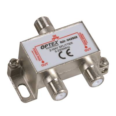 Répartiteur satellite 2 sorties à fiche F - Gedimat - OPTEX