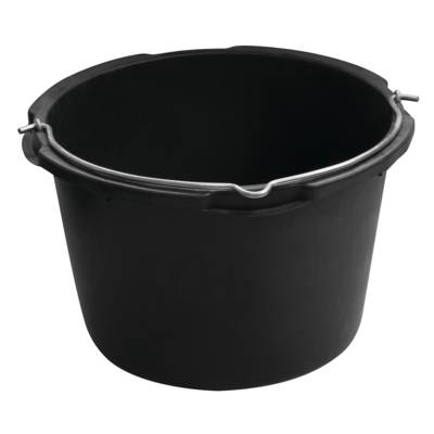 Bac à malaxer rond noir avec anse - 40l - Gedimat - MONDELIN