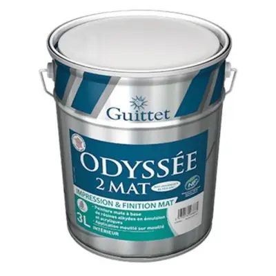 Peinture Odyssee 2 Mat GUITTET Blanc 3L - 26305