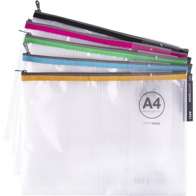 Pochette Zipper Bag A4 Coloris Aléatoire