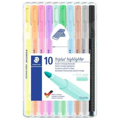 Surligneur "triplus highlighter", étui de 10