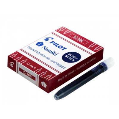 Etui de 12 Cartouches d'encre Namiki IC-100 pour Stylo Capless Bleu nuit