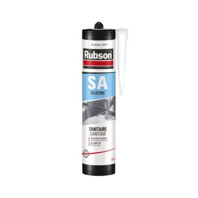 Mastic Silicone Acétique Sanitaire RUBSON - 300ml - blanc - 165170